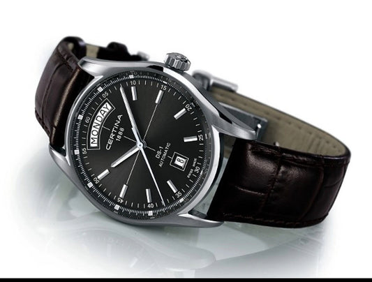 Rare Certina DS 1 Day Date Automatic  Gray Dial C006.430.16.081.00 Swiss Made