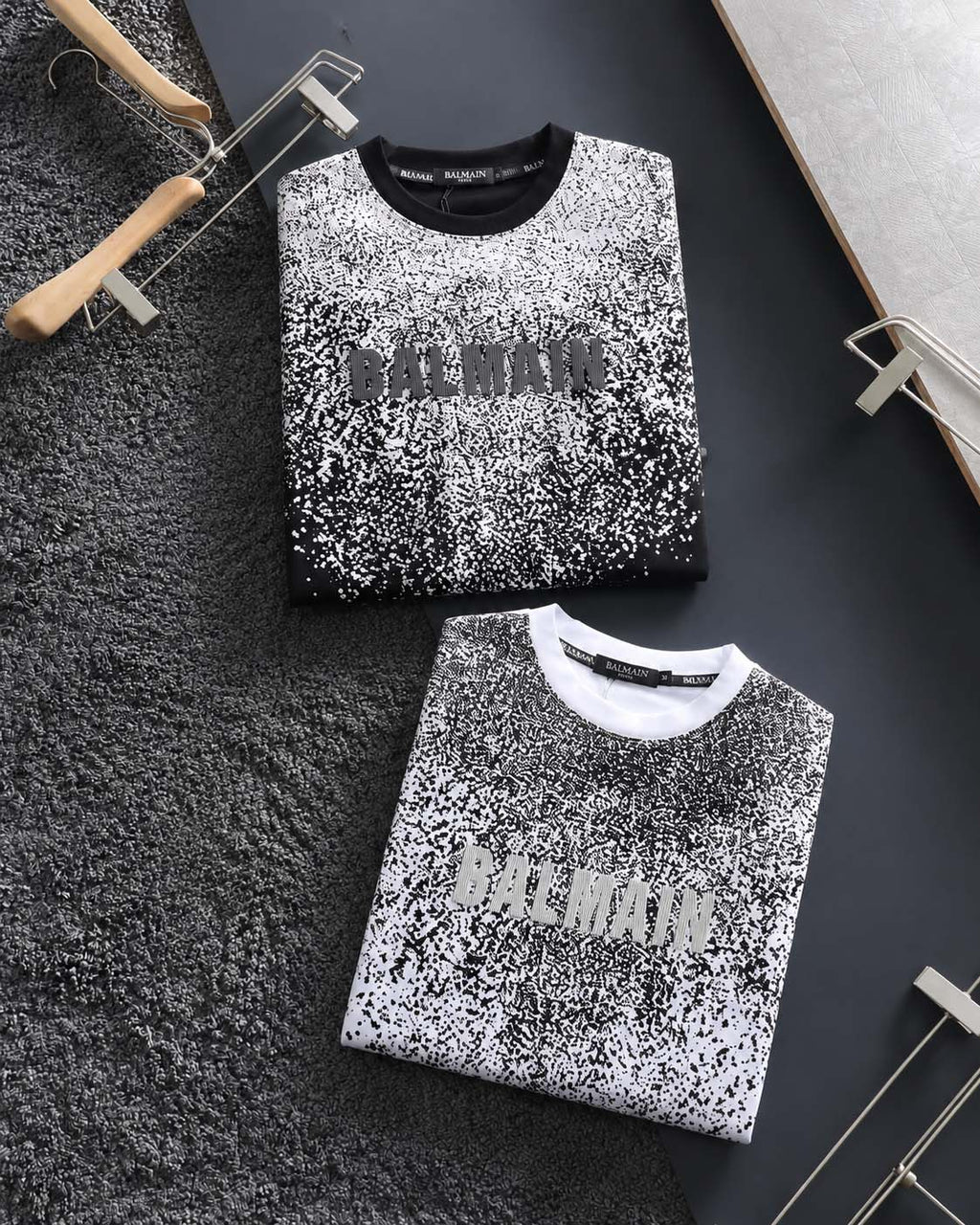 BALMAIN بلوزة كم خفيف دبل فيس صيني (10 حبات)